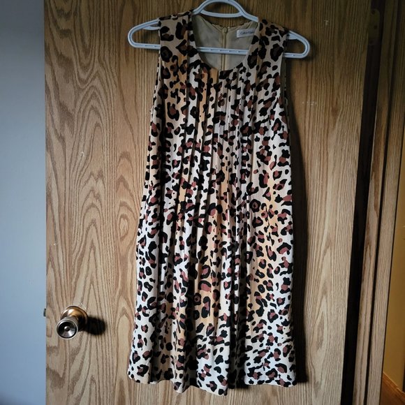 Tiger Print Sleeveless Dress - Picture 1 of 1